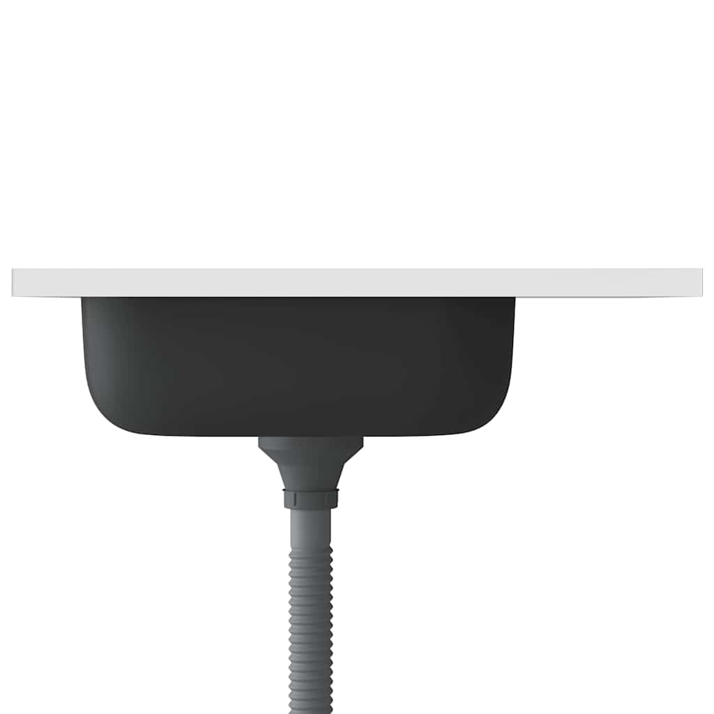 Gootsteen Met Afvoerset 600X500X155 Mm Roestvrij Staal Zilver