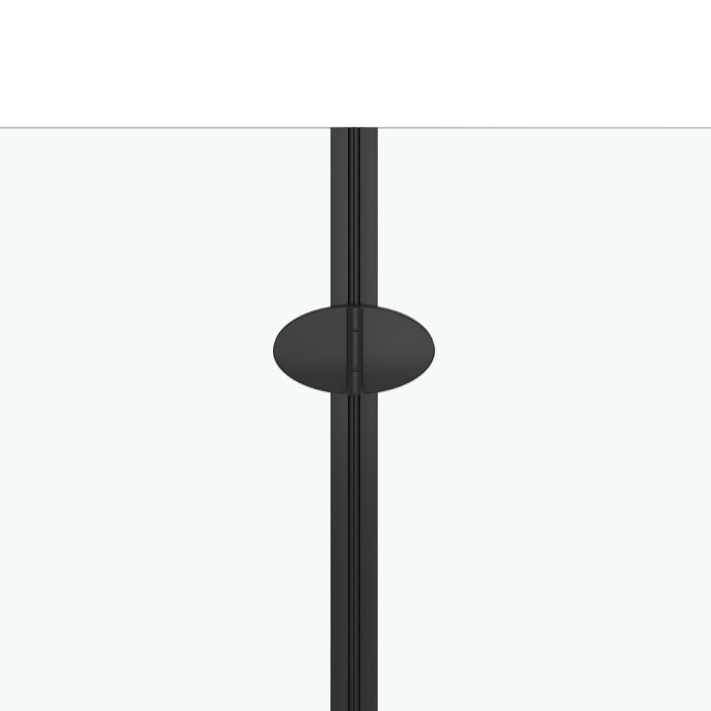Douche Klapwand 120X68X130 Cm Esg Zwart