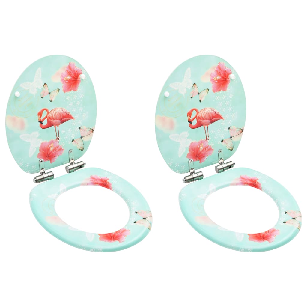 Toiletbrillen Met Deksel 2 St Mdf