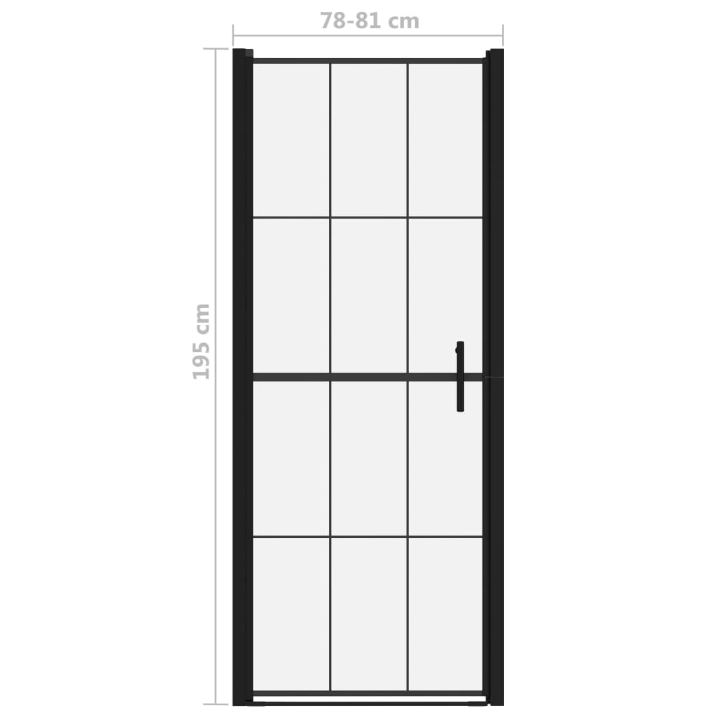 Douchedeur Gehard Glas Zwart