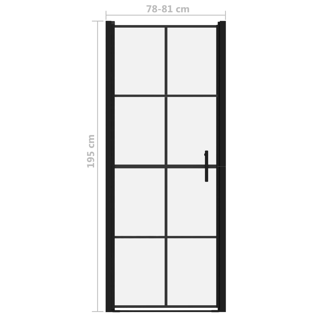 Douchedeuren Gehard Glas Zwart