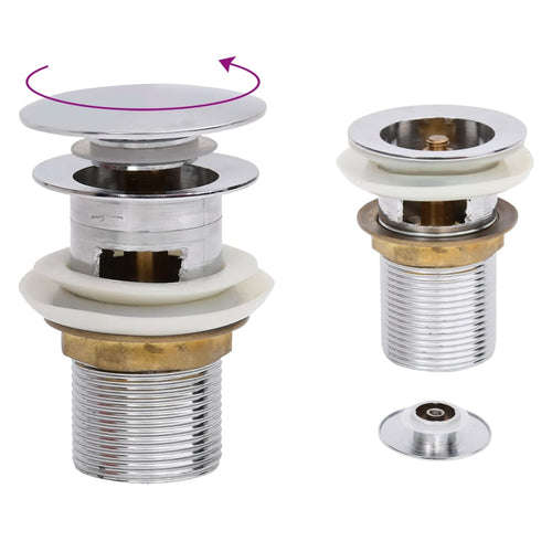 Afvoer Pop-Up Met Overloop 6,4X6,4X9,1 Cm Kleurig