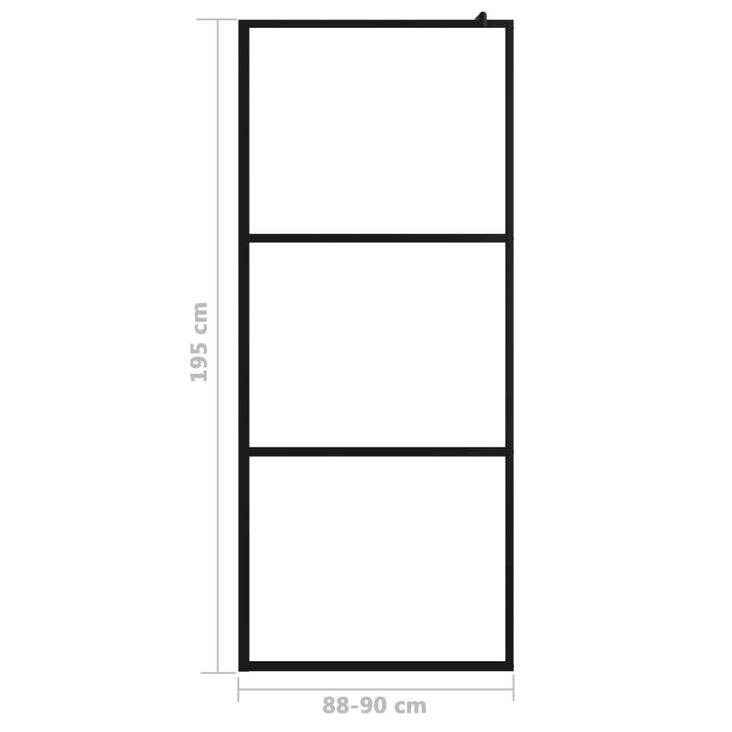 Inloopdouchewand Esg-Glas
