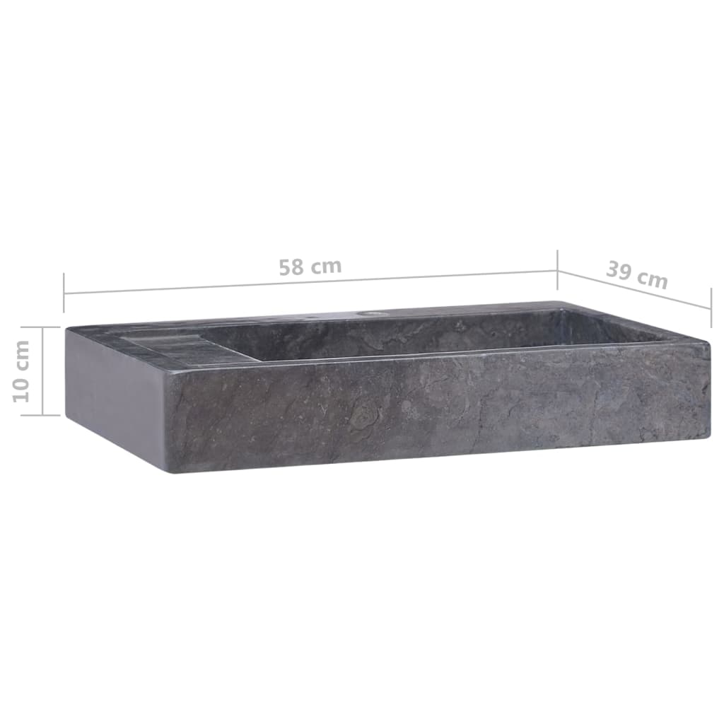 Gootsteen 58X39X10 Cm Marmer