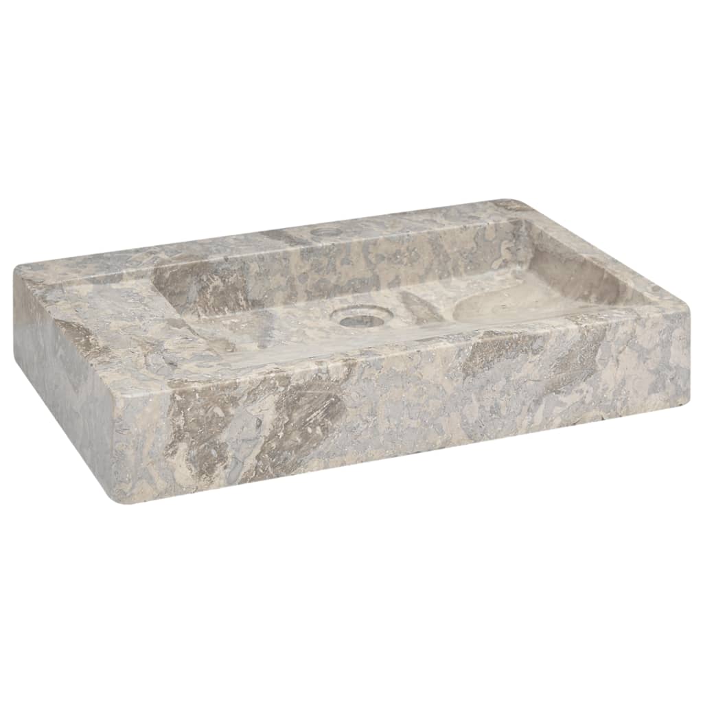 Gootsteen 58X39X10 Cm Marmer Grijs