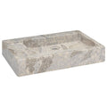 Gootsteen 58X39X10 Cm Marmer Grijs