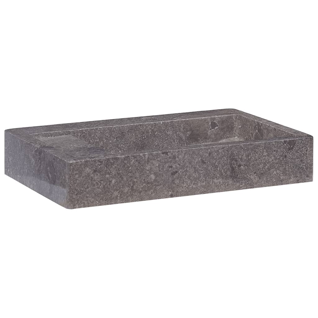 Gootsteen 58X39X10 Cm Marmer Grijs