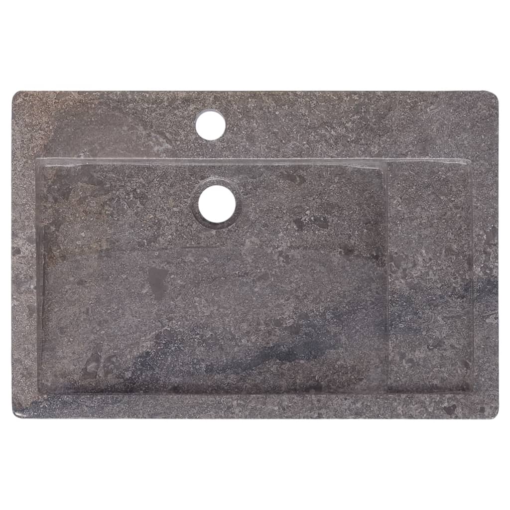Gootsteen 58X39X10 Cm Marmer Grijs