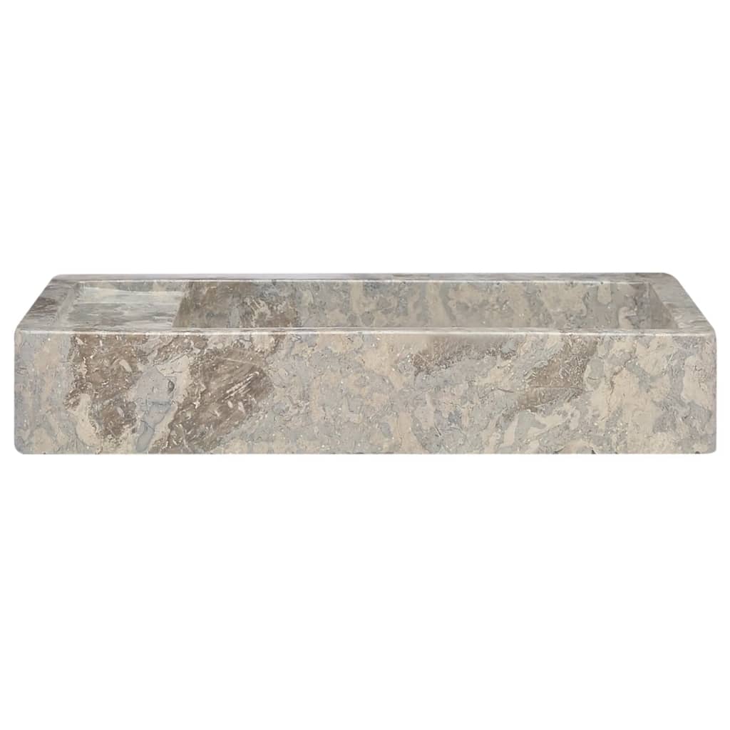 Gootsteen 58X39X10 Cm Marmer Grijs