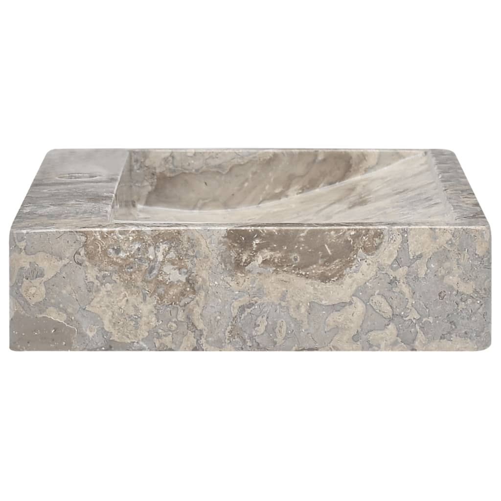 Gootsteen 58X39X10 Cm Marmer Grijs