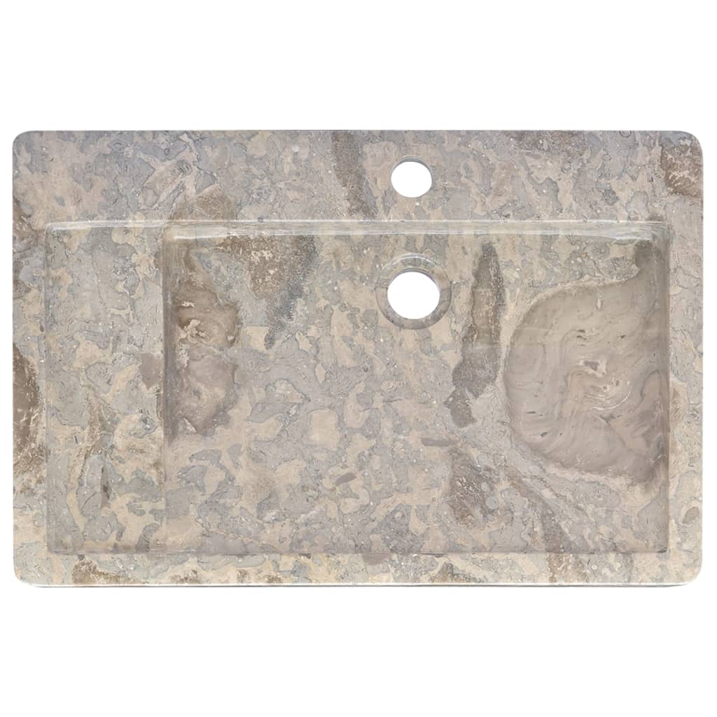Gootsteen 58X39X10 Cm Marmer Grijs