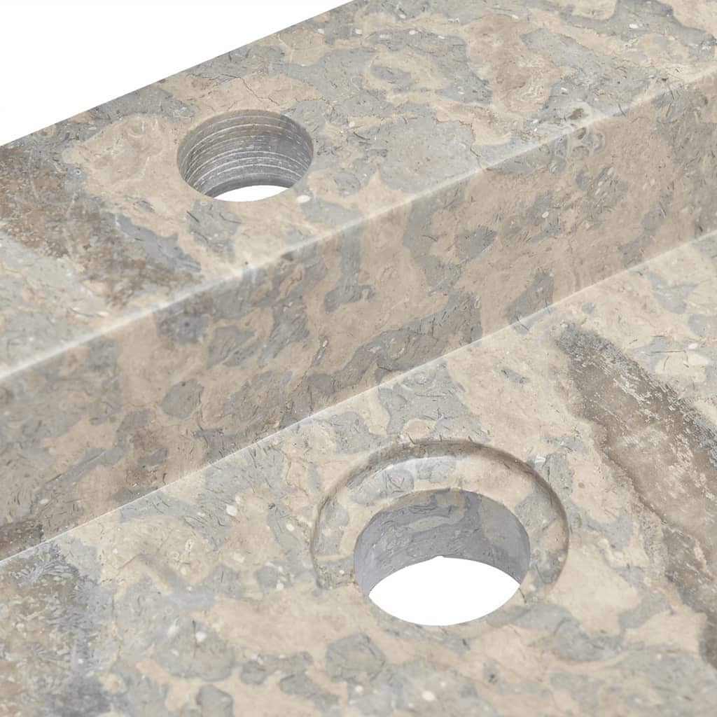 Gootsteen 58X39X10 Cm Marmer Grijs
