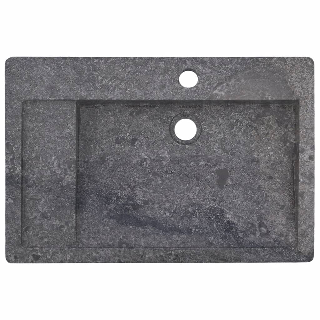 Gootsteen 58X39X10 Cm Marmer Grijs