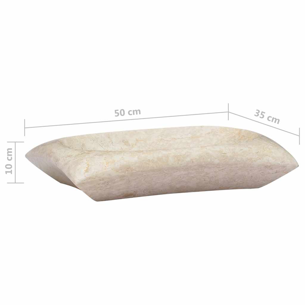 Gootsteen 50X35X10 Cm Marmer Kleurig
