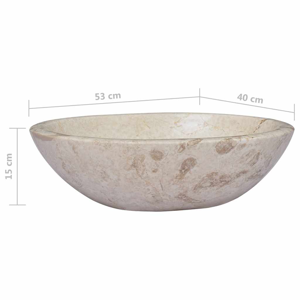Gootsteen 53X40X15 Cm Marmer Kleurig