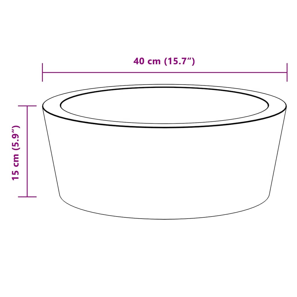 Gootsteen Ø40X15 Cm Marmer Kleurig
