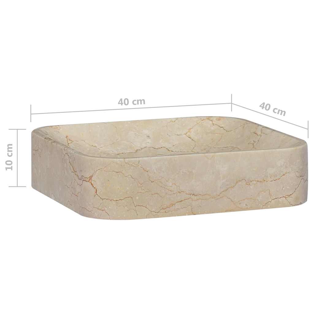Gootsteen 40X40X10 Cm Marmer Kleurig