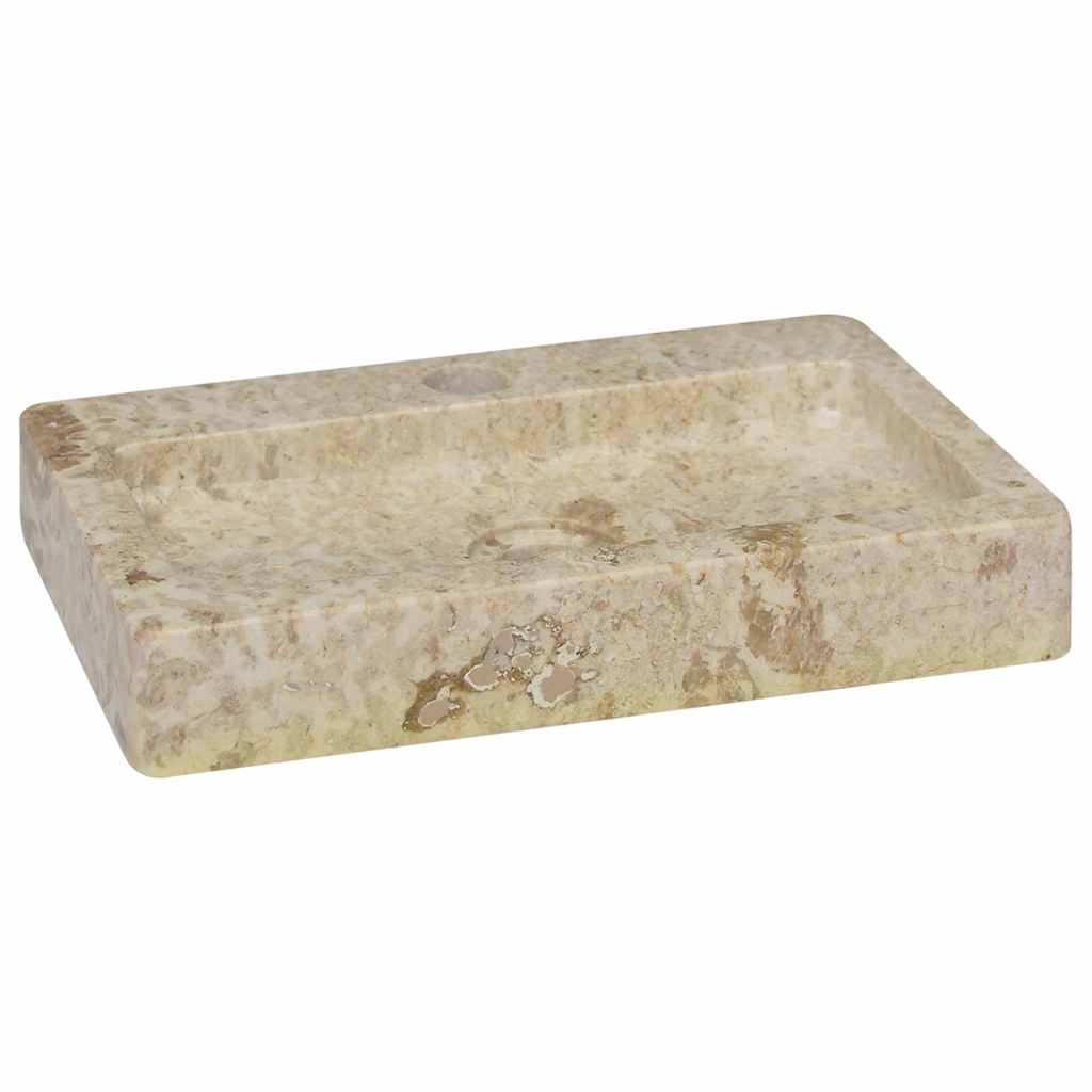 Wastafel Wandgemonteerd 38X24X6,5 Cm Marmer Kleurig