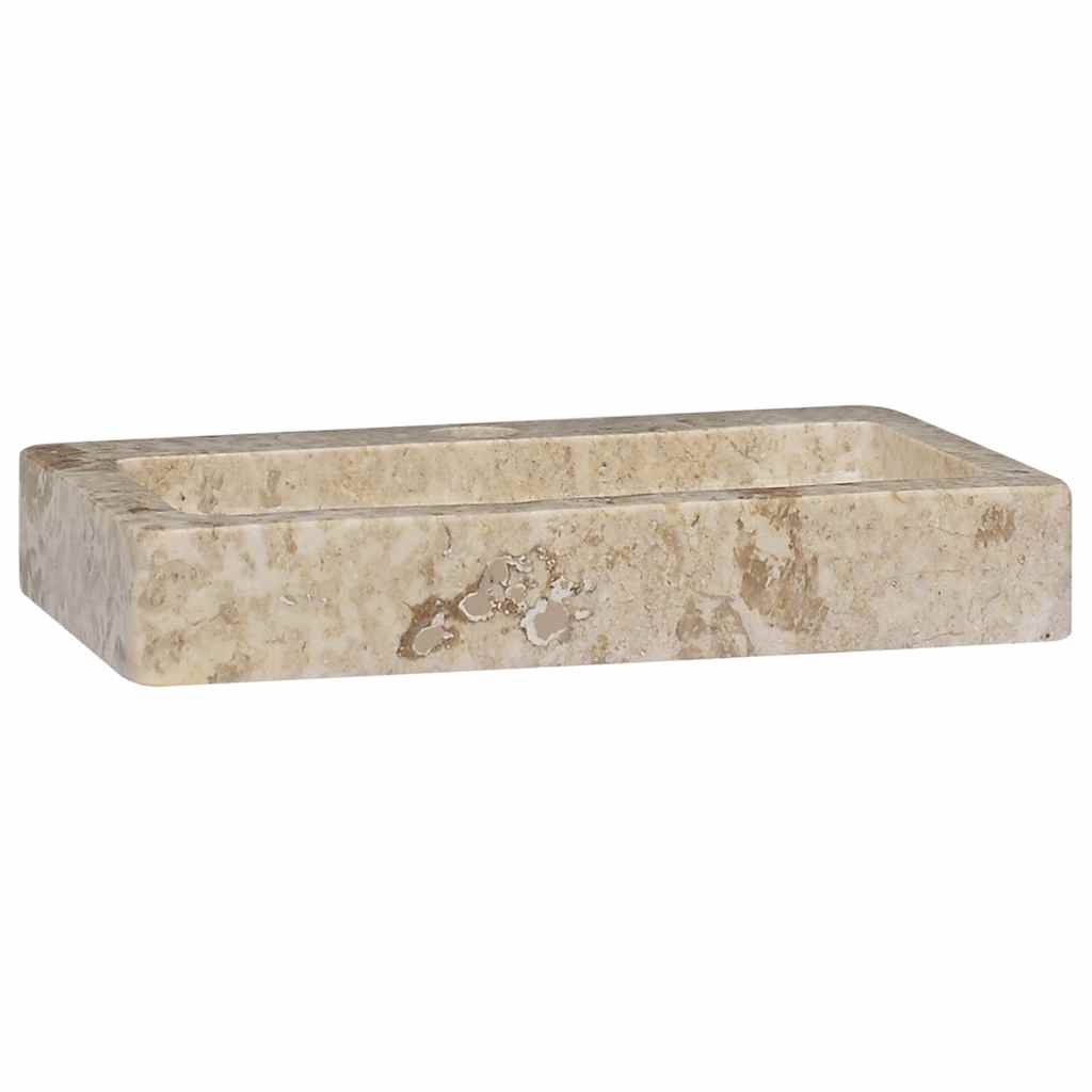 Wastafel Wandgemonteerd 38X24X6,5 Cm Marmer Kleurig