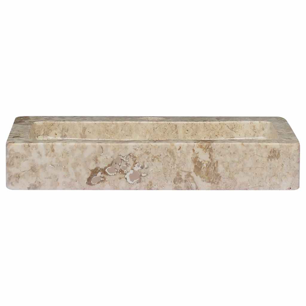 Wastafel Wandgemonteerd 38X24X6,5 Cm Marmer Kleurig