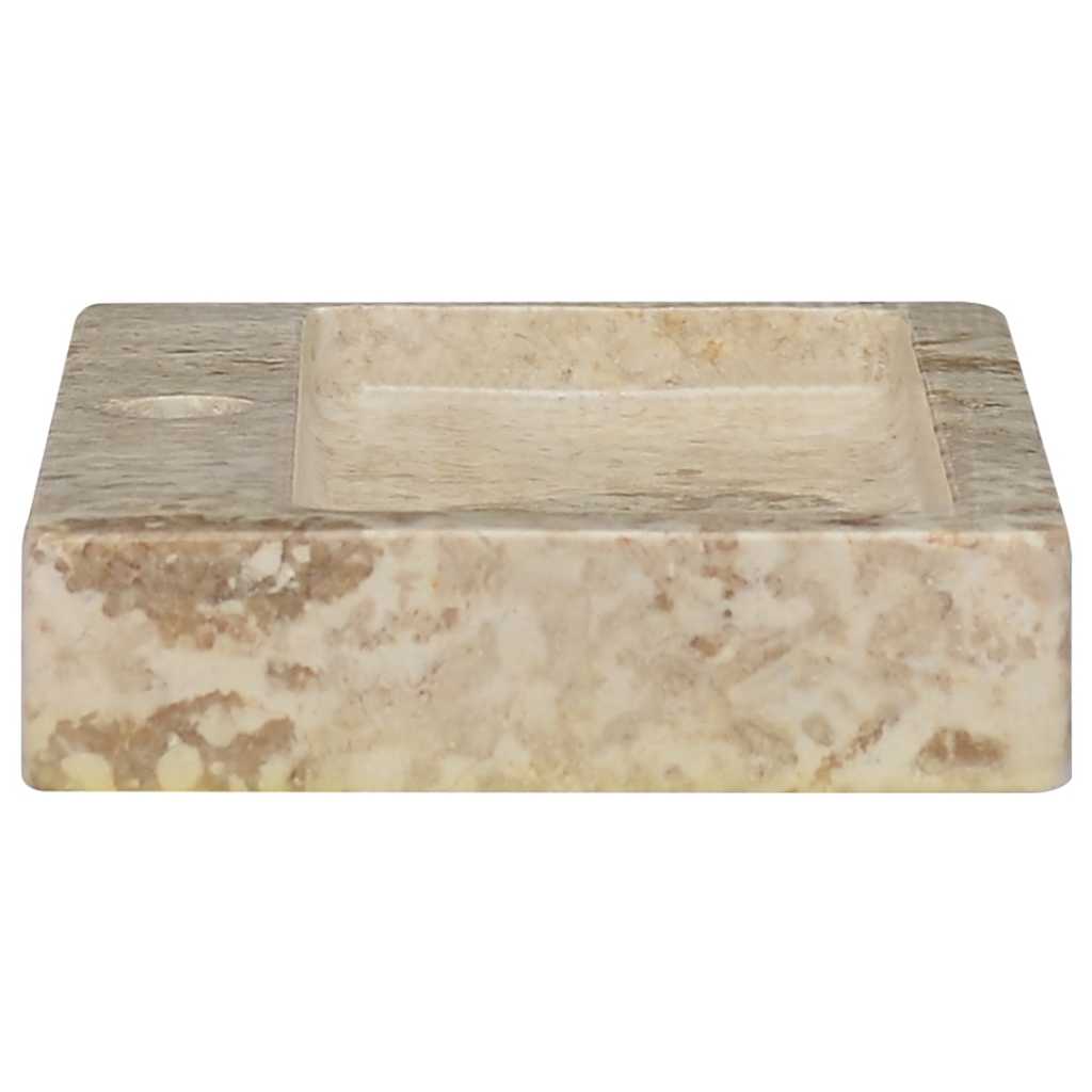 Wastafel Wandgemonteerd 38X24X6,5 Cm Marmer Kleurig