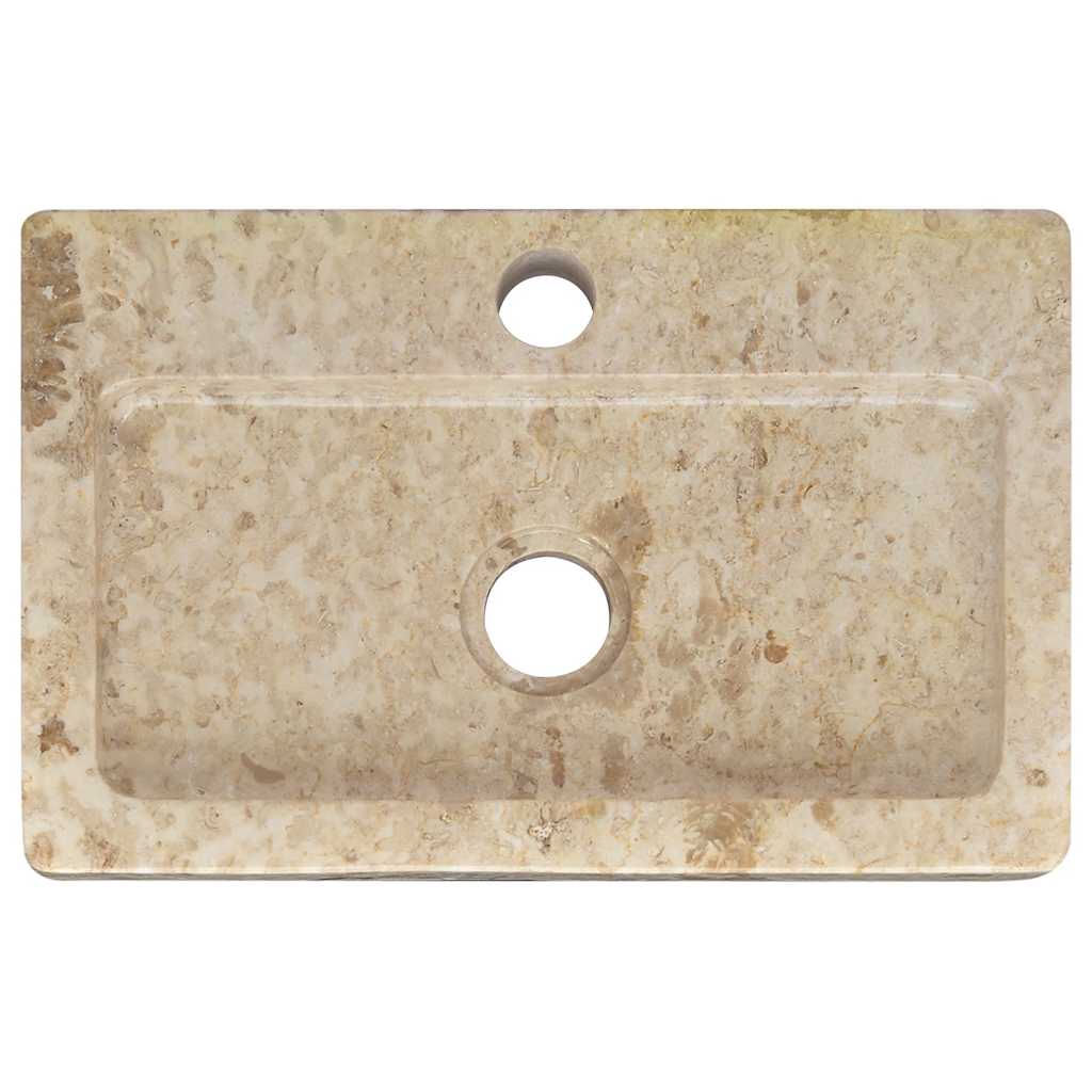 Wastafel Wandgemonteerd 38X24X6,5 Cm Marmer Kleurig