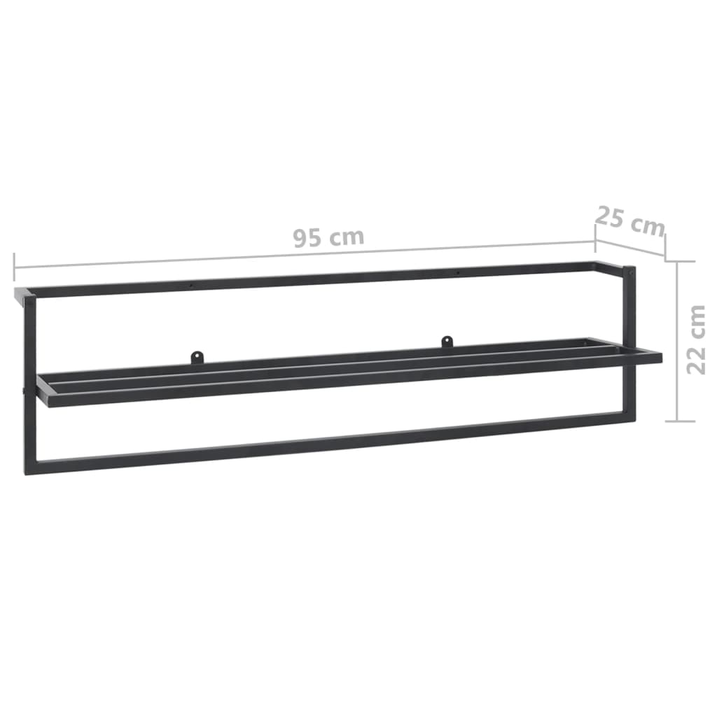 Handdoekenrek 95X25X22 Cm Ijzer