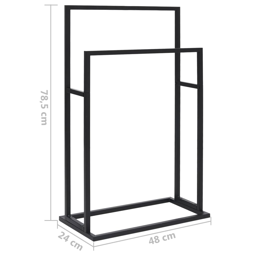 Handdoekenrek Vrijstaand 48X24X78,5 Cm Ijzer