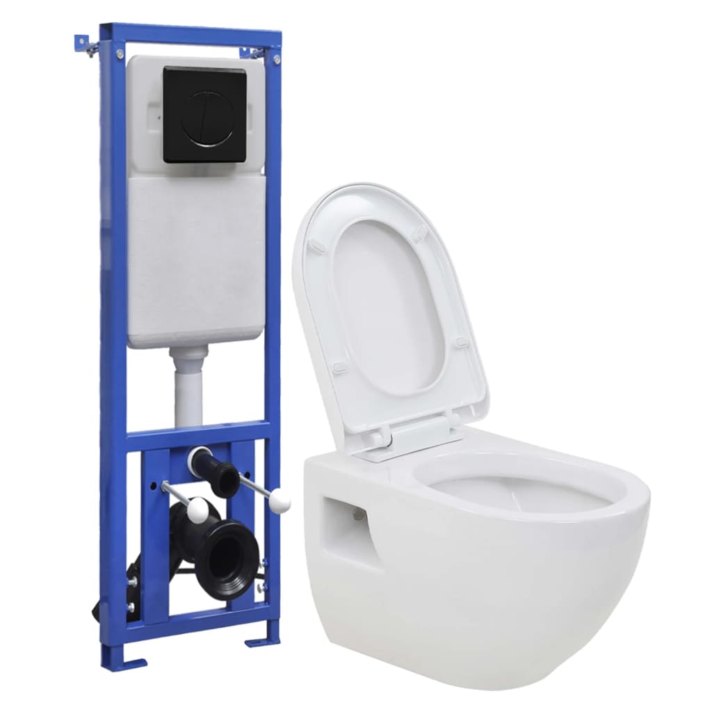 Hangend Toilet Met Verborgen Stortbak Keramiek
