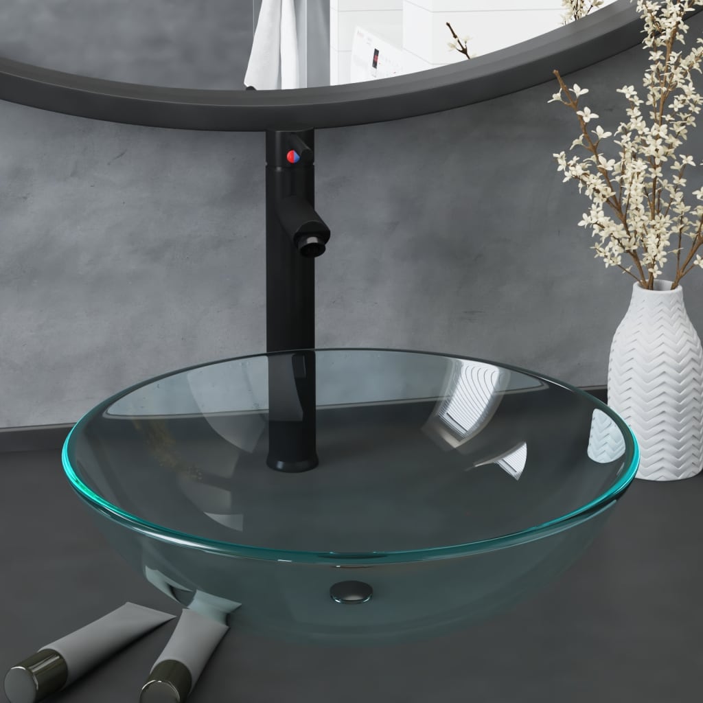 Wasbak Gehard Glas 42 Cm Transparant