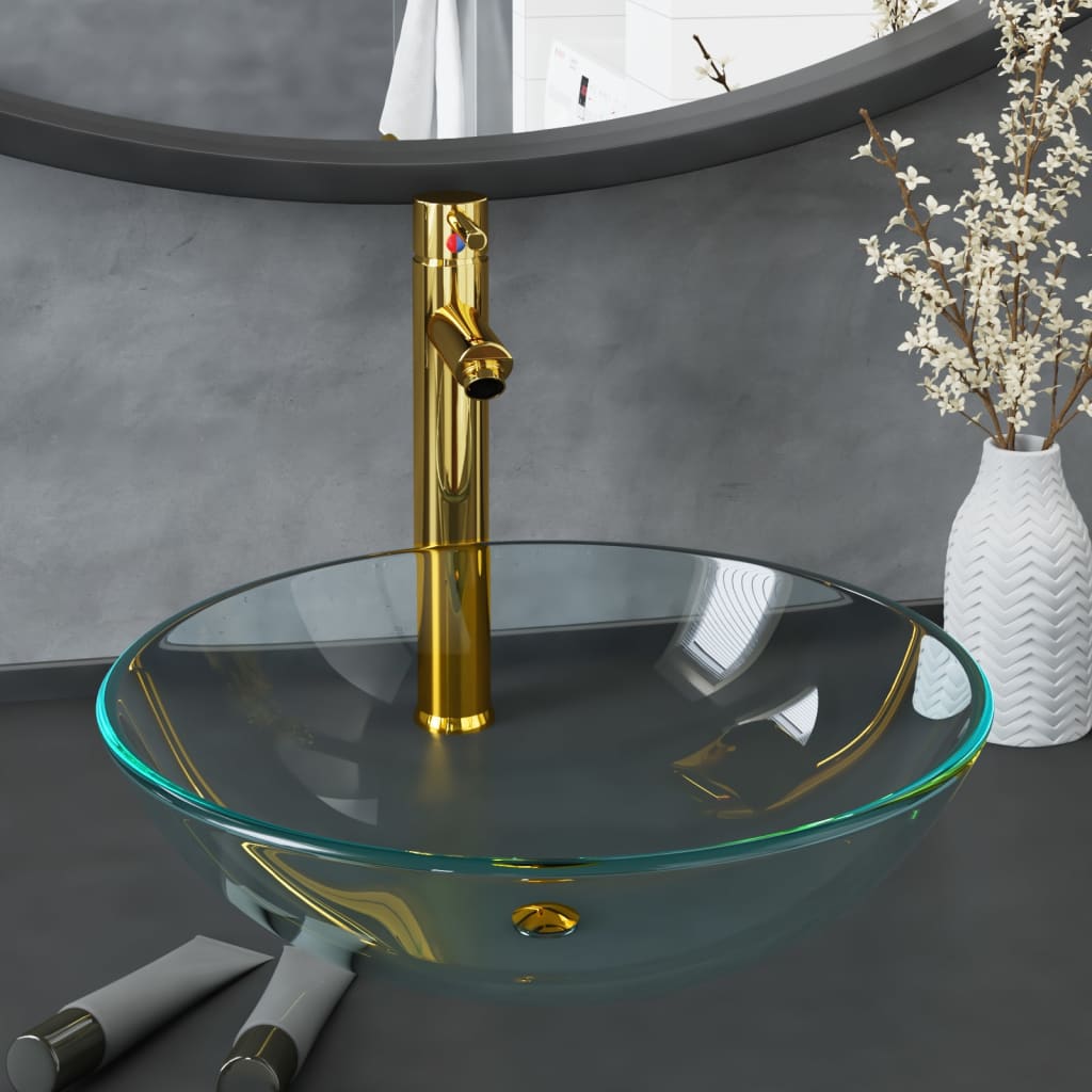 Wasbak Gehard Glas 42 Cm Transparant