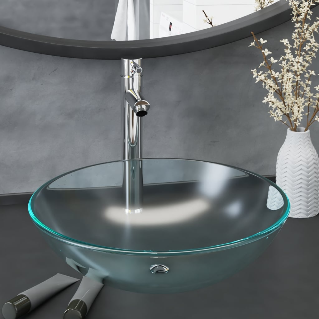Wasbak Gehard Glas 42 Cm Transparant
