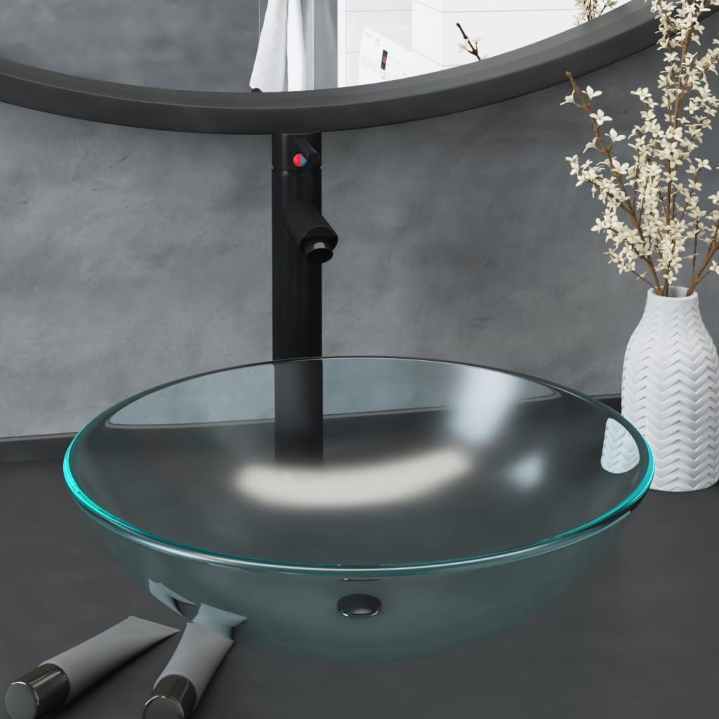 Wasbak Gehard Glas 42 Cm Transparant