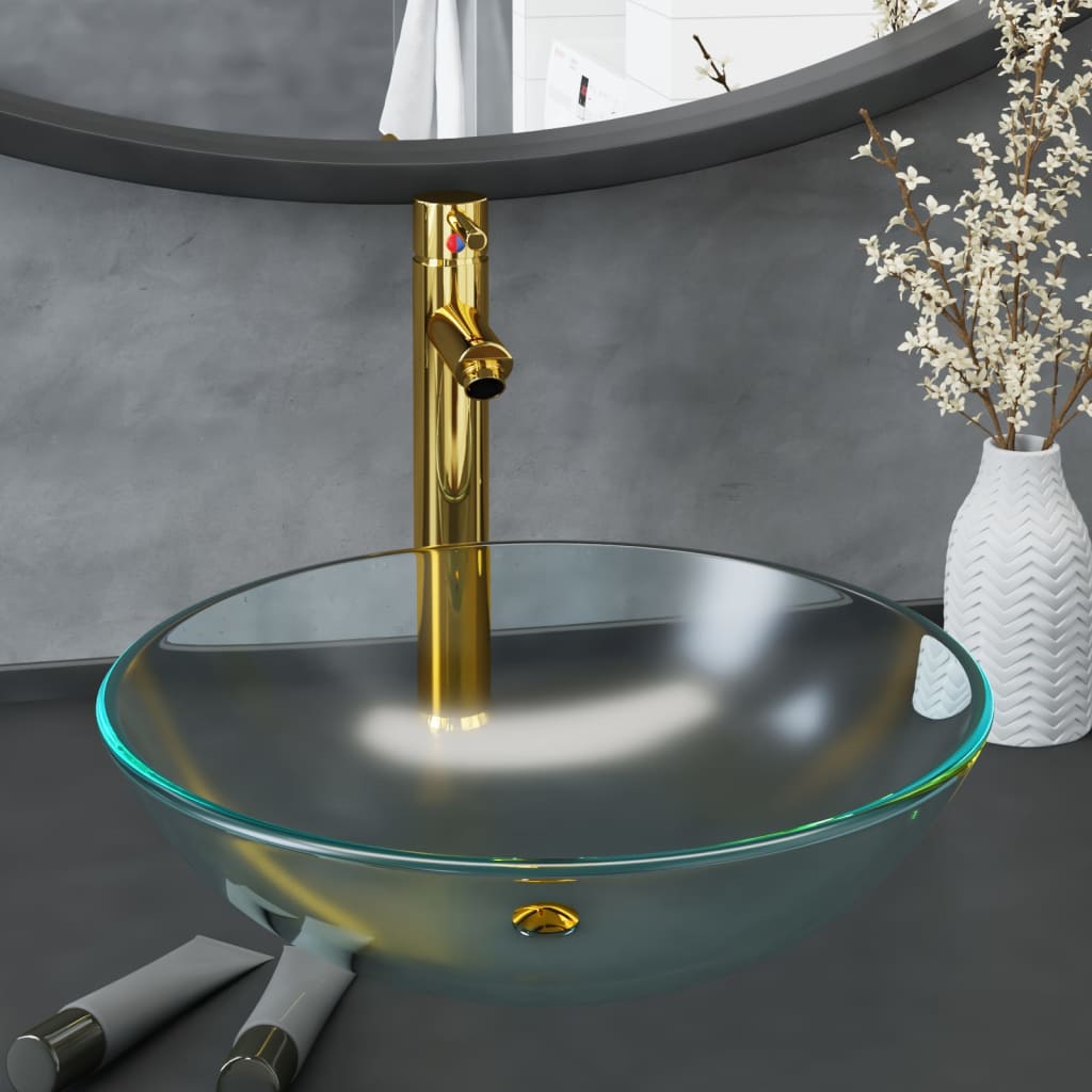Wasbak Gehard Glas 42 Cm Transparant