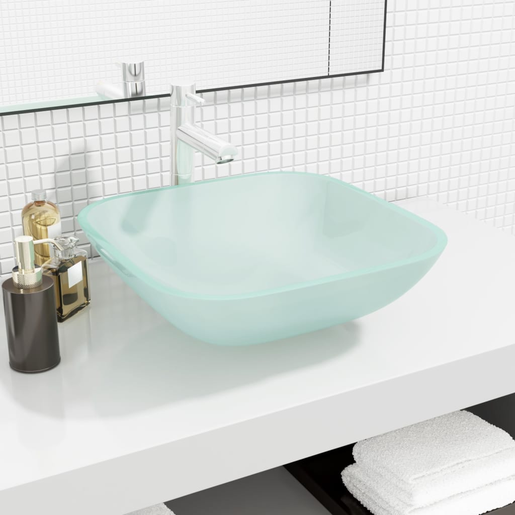 Wasbak 42X42X14 Cm Glas Transparant