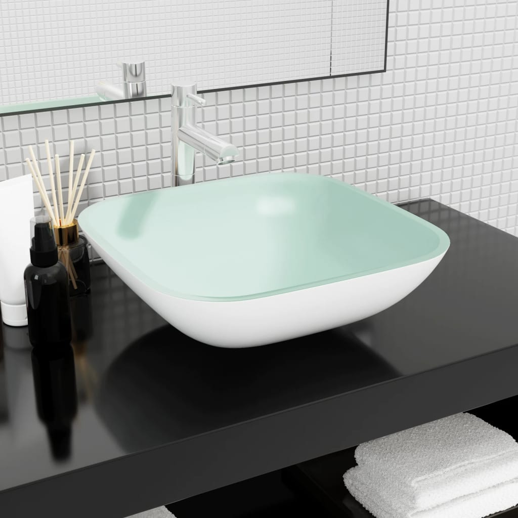 Wasbak 42X42X14 Cm Glas Transparant