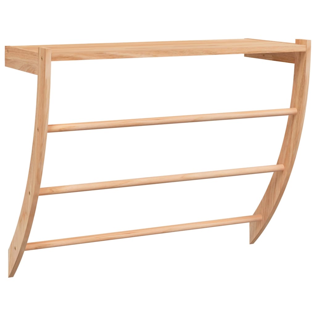 Handdoekenrek 60X25,5X49 Cm Massief Walnotenhout