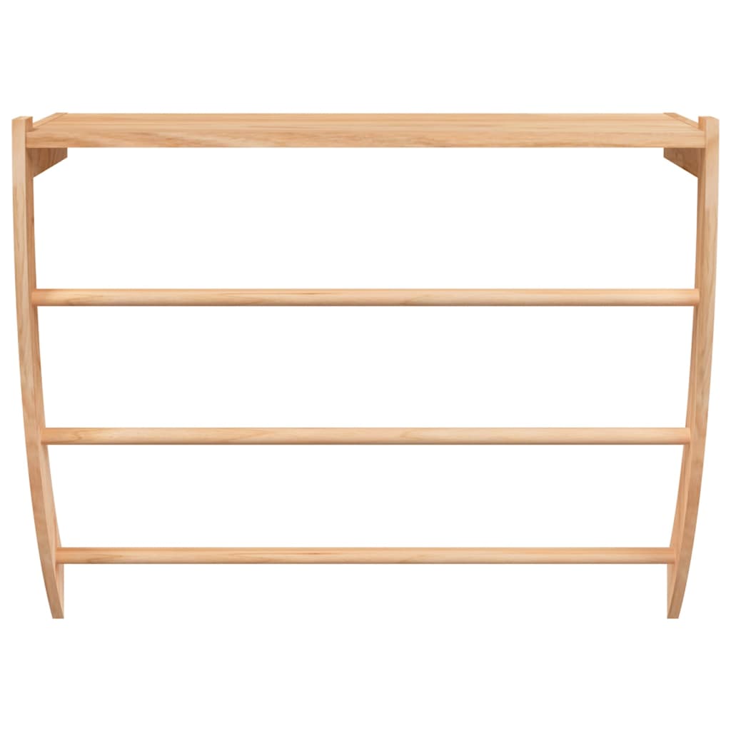 Handdoekenrek 60X25,5X49 Cm Massief Walnotenhout