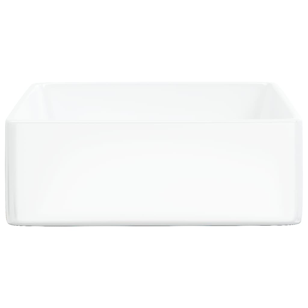 Wasbak 37X37X13 Cm Vierkant Keramiek Wit