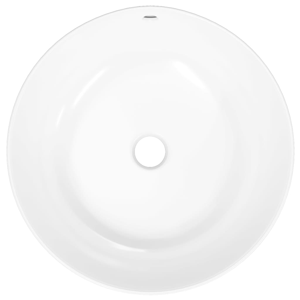 Wasbak 44X17 Cm Rond Keramiek Wit