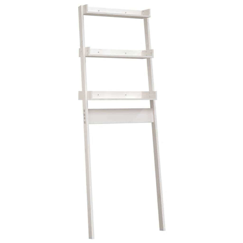 Toiletrek 63,5X32X179 Cm Massief Grenenhout Wit