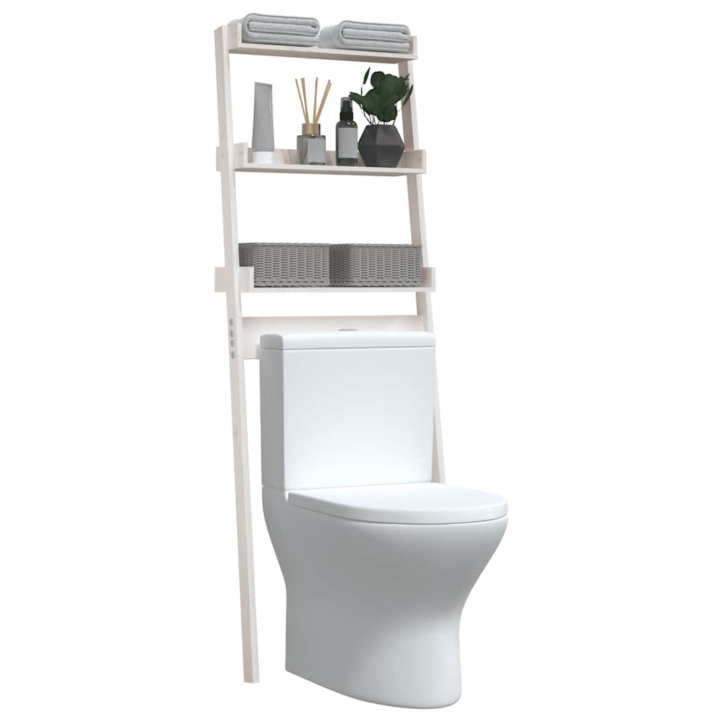 Toiletrek 63,5X32X179 Cm Massief Grenenhout Wit