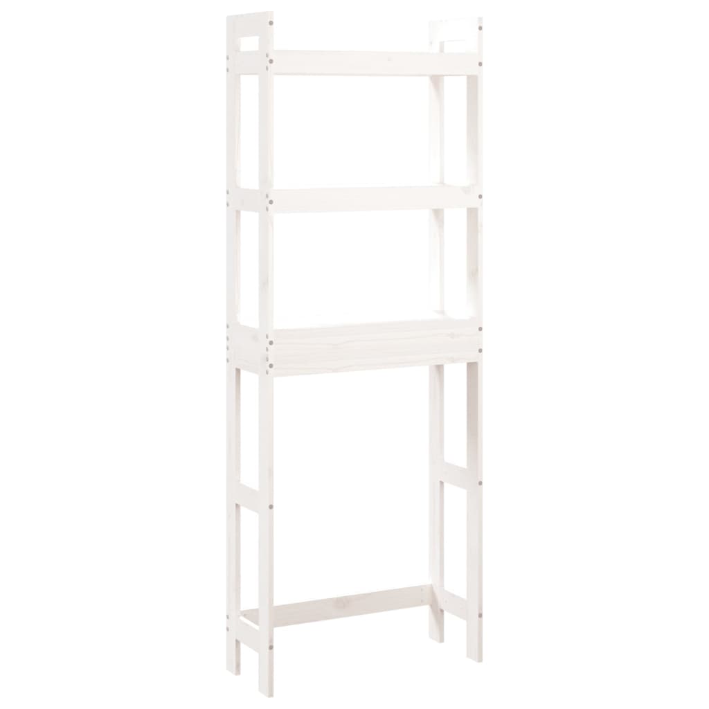 Toiletrek 63X26X171 Cm Massief Grenenhout Wit