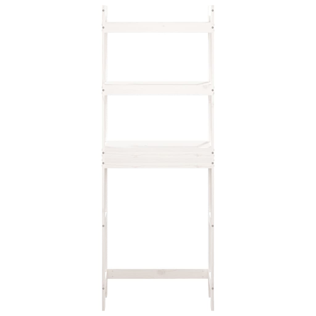 Toiletrek 63X26X171 Cm Massief Grenenhout Wit