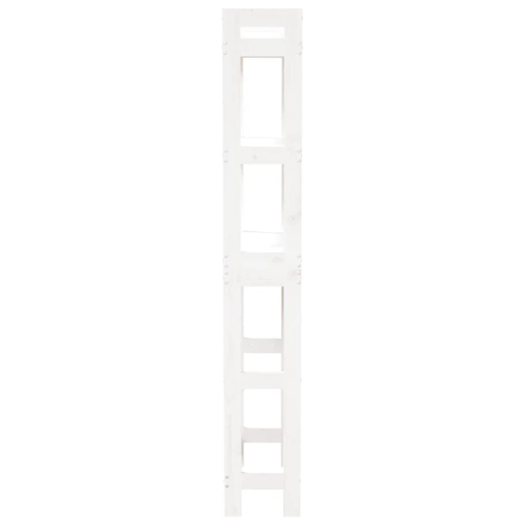 Toiletrek 63X26X171 Cm Massief Grenenhout Wit