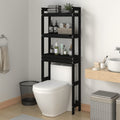 Toiletrek 63X26X171 Cm Massief Grenenhout Zwart