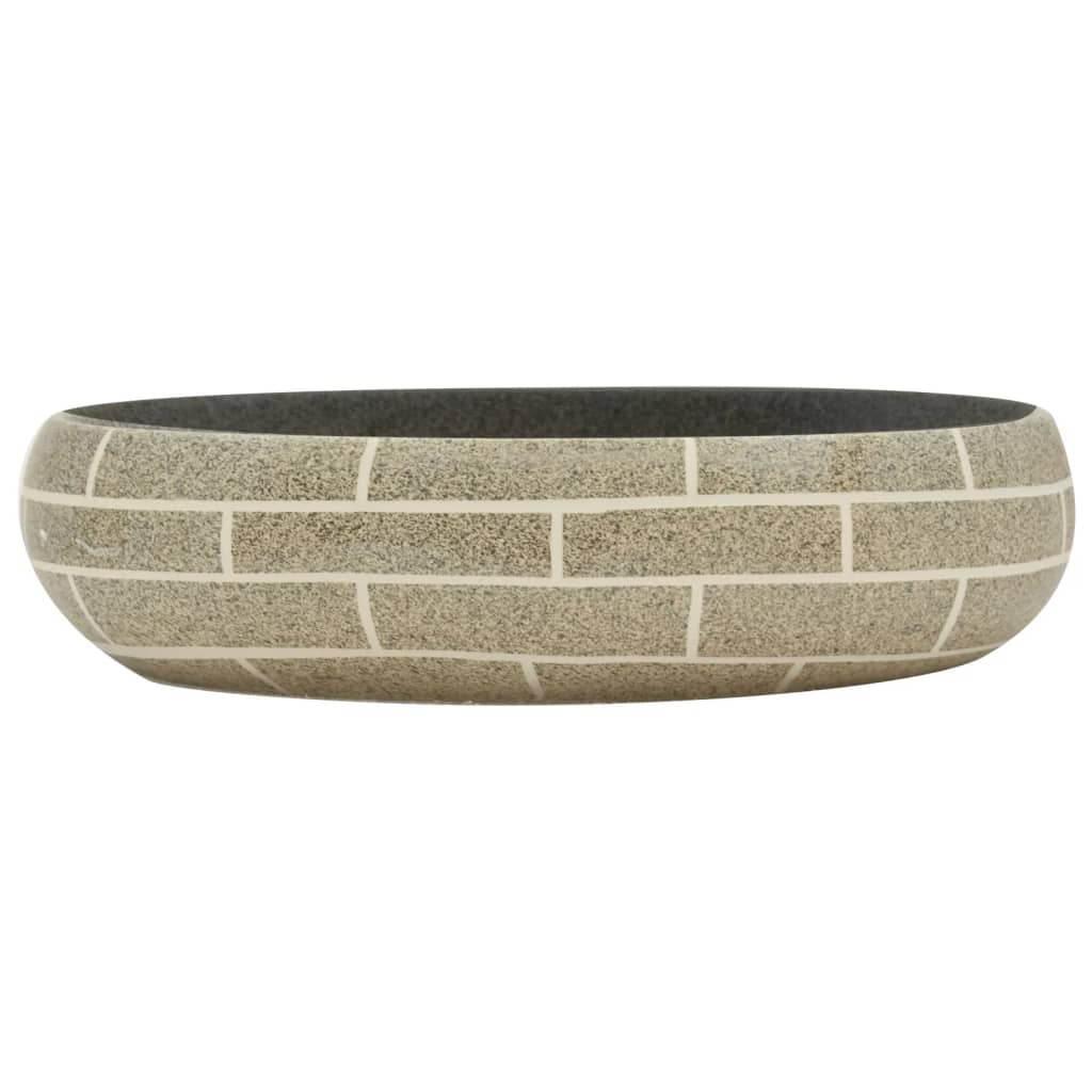 Opzetwasbak Ovaal 59X40X15 Cm Keramiek Meerkleurig