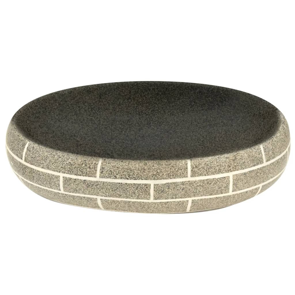 Opzetwasbak Ovaal 59X40X15 Cm Keramiek Meerkleurig