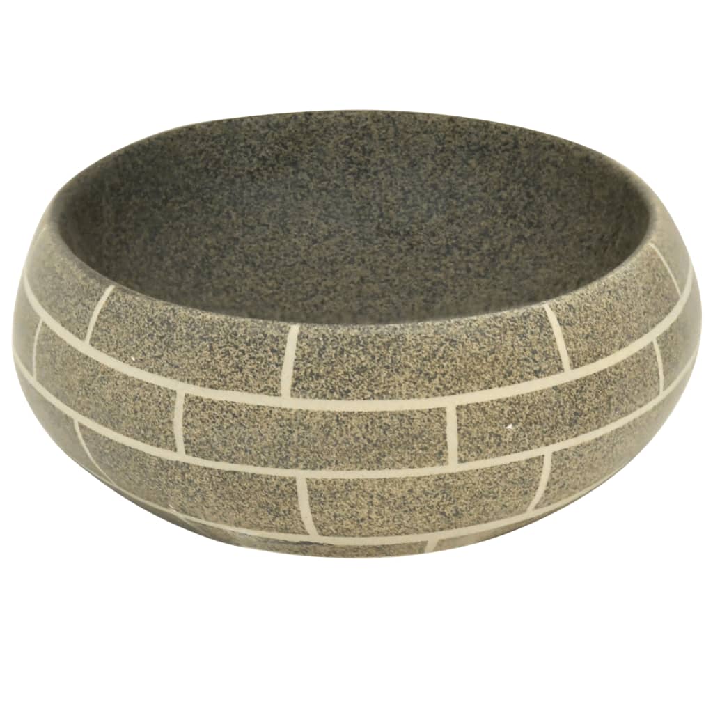 Opzetwasbak Ovaal 59X40X15 Cm Keramiek Meerkleurig