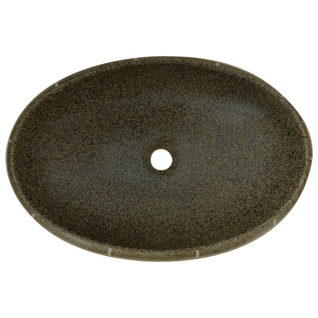 Opzetwasbak Ovaal 59X40X15 Cm Keramiek Meerkleurig